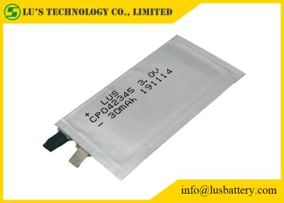 China Non Rechargeable 3.0V 30mAh Prismatic Limno2 Battery CP042345 For Key for sale