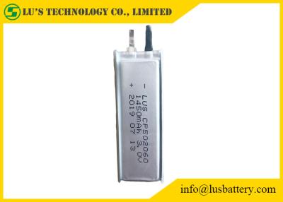 China 3V 1450mAh Ultra Thin Lithium Battery CP502060 Limno2 Thin Batteries for sale