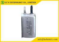 중국 부드러운 전지 3V 1200 mah 초박형 전지 CP502440 초기의 리튬 전지 판매용