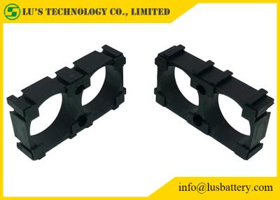 China ABS PC Plastic Battery Holder 1x2 Spacers Black Color For 18650 for sale