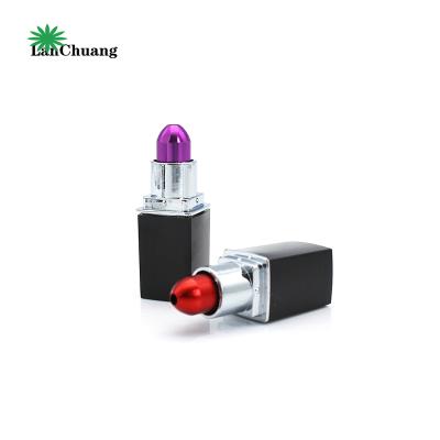 China Hot Wholesale High Quality Metal Lipstick 73*20mm Metal Weed Tobacco Pipe Smoking Pipe for sale