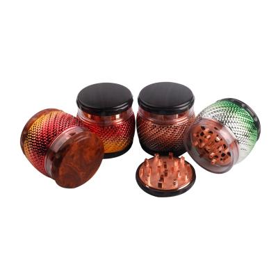 China Wholesale Popular LC New Design Smoking Accessory 65mm Herb Grinder Custom Logo Herb Grinder for sale