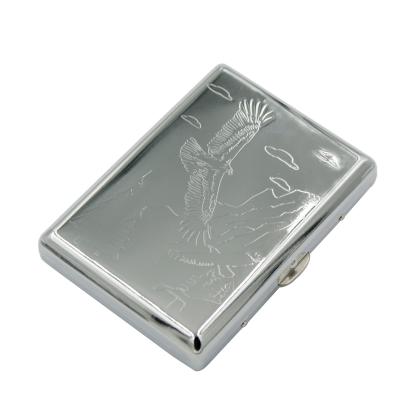 China Smoke Shop Metal Box Cigarette Holder Accessories La Cigarrillos Leather Smoking Caja for sale