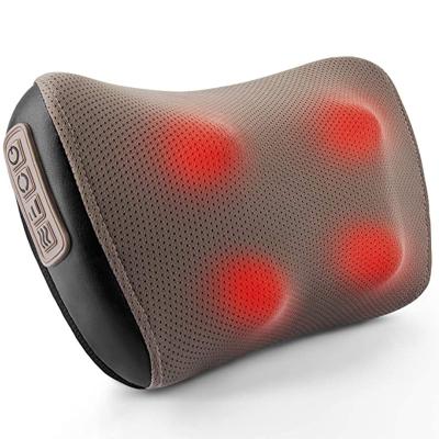 China Head Back Massagers With Passionate Neck And Back Massage Pillow Deep Tissue Kneading Electric Massagers for sale