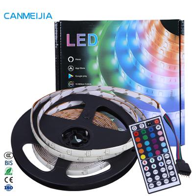 China Waterproof Colorful Led Lights 12V 5050 SMD 5M Led Strip Kit Width Chasing Ledstrip Lamp Residential Bed Light for sale