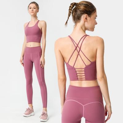 China Butt Lift Girls Gym Wear Breathable Buttery Soft Nylon 2 Piece Booty Quick Dry Stretch Butt Lift Girls Yoga Legging Sets! crack! for sale