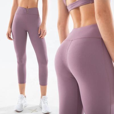 China High Quality Quick Dry Tiktok Booty Yoga Pants Tummy Control Compression Ladies Breathable Custom Gaiters for sale