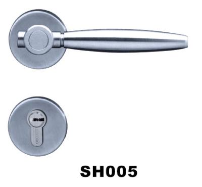 China Modern Solid SUS304 Lever Handle Mount Door Handle Stainless Steel Door Handle for sale