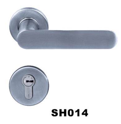 China Solid Stainless Steel Door Handle Casting Door Lever Handle Recessed Modern Solid Stainless Steel Door Handle for sale