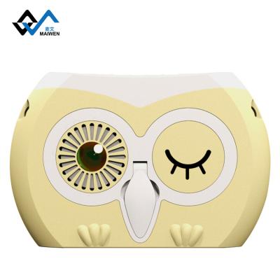 China Outdoor Light Weight Quiet And Comfortable Owl Neck Hanging Fan Portable Mini USB Fan Strong Wind for sale