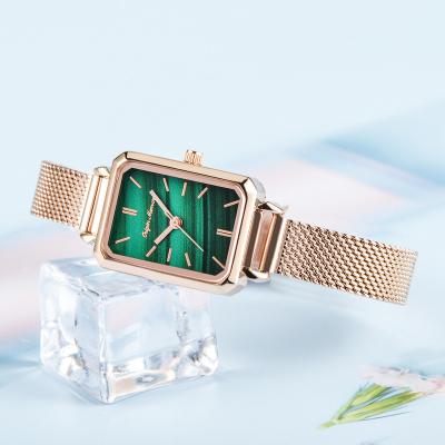 China Automatic Luxury Diamond Wrist Watch Ladies Quartz Watch Square Female Date Bracelet Watches For With Women's Gift for sale