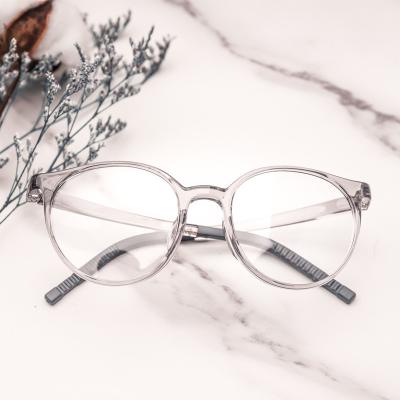 China Unisex Progressive Newcomer Classic Design Vintage Round Clear Lenses ECO Acetate Optical Frame Glasses for sale