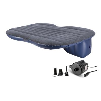 China Durable PVC Inflatable Customized Flocking / Cloth Car Back Seat Air Mattress With DC Compressor for sale