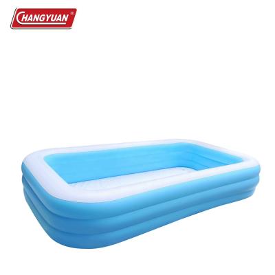 China 3 Ring PVC Plastic 3 Ring Large Inflatable Foldable 3 Meter Adult and Children Family Outdoor Swimming Water Pool for sale