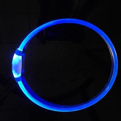 China Lights Hot Selling Factory Direct Sale LED Flashing Pet Collar Glowing Dog Collar For Safety Walking Pet and Against Pet Lost for sale