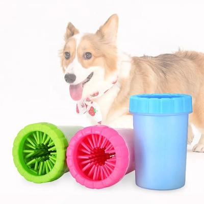 China Sustainable Automatic Electric 360 degree vaso limpiador de mascotas portable Soft silicone pet dog foot cup brush washing cleaning cup for sale