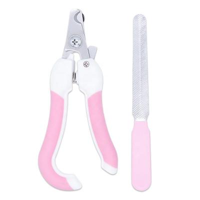 China Sustainable Pet Supplies Stainless Steel Dog Nail Trimmer Pet Grooming Tool Pet Nail Clippers dog cat Nail Clipper set for sale