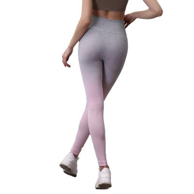 China Polyester Spandex QUICK DRY Butt Lifting Waist High Stretch Fitness Woman Yoga Pants Wholesale for sale