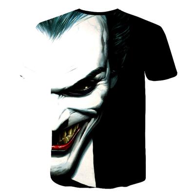 China Anti-wrinkle summer high quality adult men's 3d animation exquisite 3d t-shirts printed T-shirt for sale