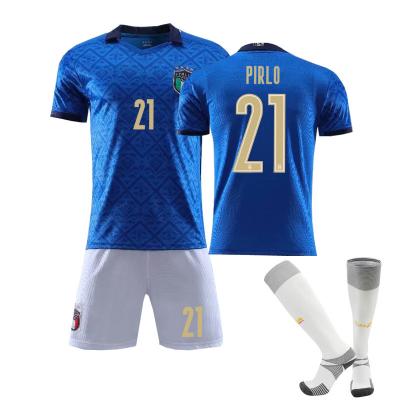 China Sets 2021 European Cup Italy Home Jersey Set No. 1 Jersey Buffon of no. 21 with socks for sale