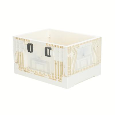 China Minimalist Folding Plastic Pallet Storage Box Patent Design Kichen Useful Storage Container For Home for sale