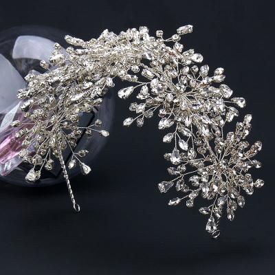 China 100% Handmade Wedding Leaf Pageant Headpiece Hair Accessories Bridal Headpieces For Women Bridal Headpiece for sale