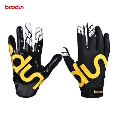 China Professional custom silicon grip baseball football non-slip batting gloves anti-slip boodun for sale