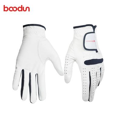 China Boodun Anti-slip Hot Sale Sheepskin Leather Golf Gloves For Man Wholesale for sale