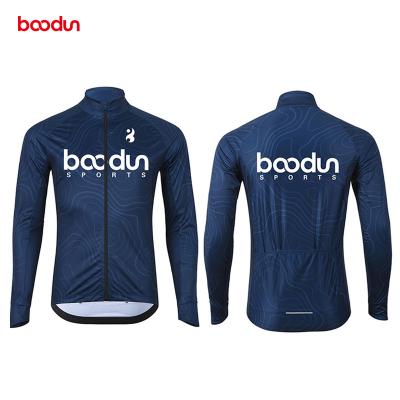 China Customized thin jacket in small quantity of antibacterial manufacturer cycler team sportswear breathable long zipper bike for unisex for sale