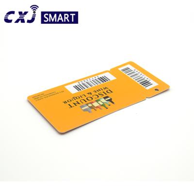 China Waterproof / waterproof card and carrier snap off keytags / loose pvc gift certificates / plastic combo 3up cards for sale