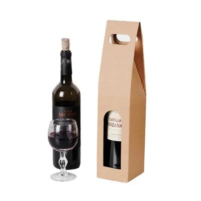 China Recyclable Wholesale Printing Recyclable Wine Bottle Packaging Paper Packaging Bags for sale