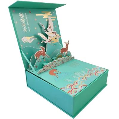 China Wholesale Custom High End Gift Box 3D Packing Box Magnetic Suction Box Packing And Shipping Magnetic Suction Box for sale