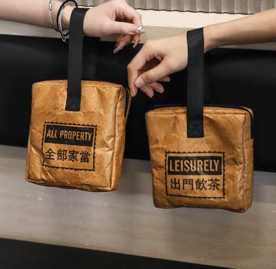 China Recyclable Washable Kraft Paper Packaging Shopping Bag for sale