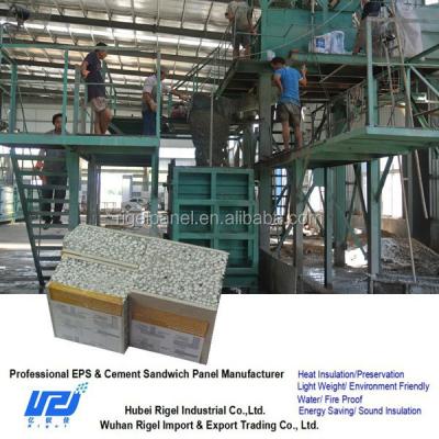 China High Output Lightweight Plant EPS Cement Sandwich Wall Panel Machine Production Line for sale