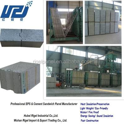 China Concrete plant EPS cement sandwich polysteren foam board production line for sale