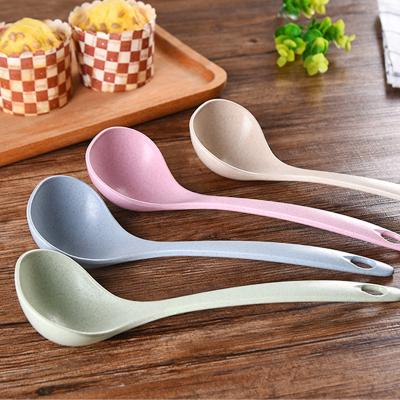 China Wholesale Disposable Kitchen Utensils Household Wheat Straw Plastic PP Soup Pouch Eco-friendly Tableware for sale