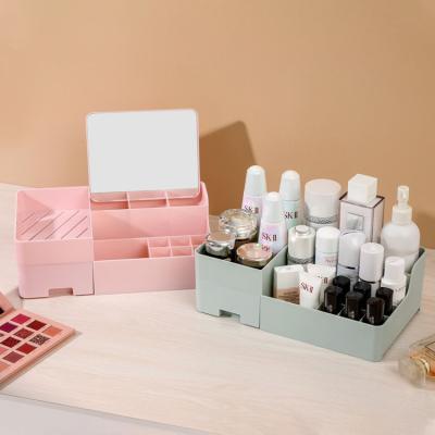 China Universal Customized Viable Plastic Storage Box Makeup Storage Box Cosmetics Makeup Organizer for sale