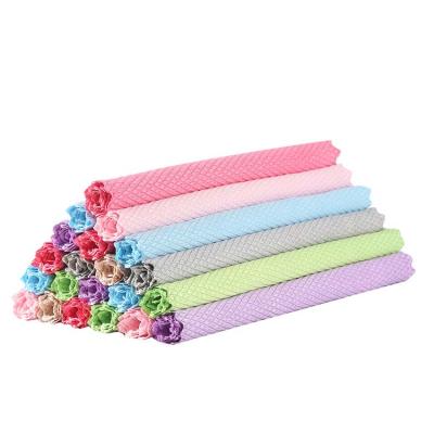 China Home Viable Absorbent Kitchen Cleaning Cloth Microfiber Dish Towels Thickened Fish Scale Cleaning Cloth 25*25cm 30*40cm for sale