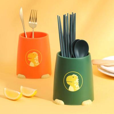 China Household Kitchen Chopsticks Chopsticks Basket Cage Viable Creative Holder Plastic Chopstick Rest 11.5*13*9.5cm for sale