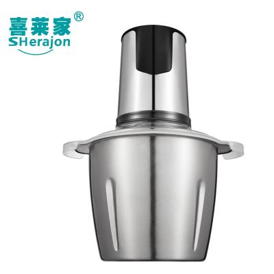 China Household Mini Hand Chopper Vegetable and Fruit Cleaver Stainless Steel Meat Grinder Electric Food Processor Chopper for sale