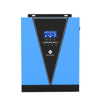 China Solar Inverter 1.5k 1200W 12V to 220V 230V Built in MPPT LCD Display 305*272*100mm for sale