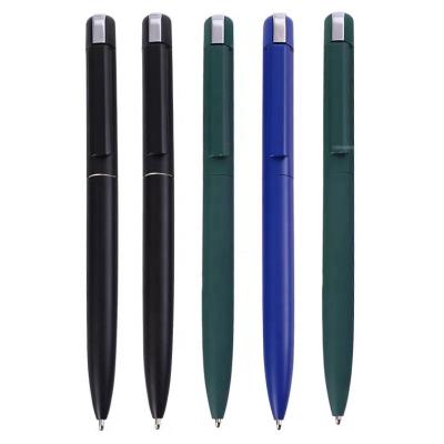 China Office & 2021 New School Pen Gift Rubber Finish Mental Promotional Pen With Company Logo For Incorporated Business for sale