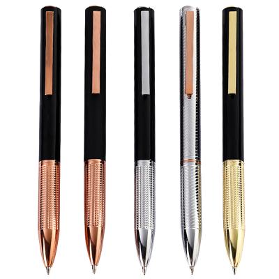 China Eco-friendly Promotional Gift Item Rose Gold Ballpoint Pen Luxury Rollerball Pen With Custom Logo for sale