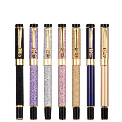 China Promotion Pen 2020 New Design Dragon Clip Metal Trackball Pen VIP Gift Luxury Fountain Pen for sale