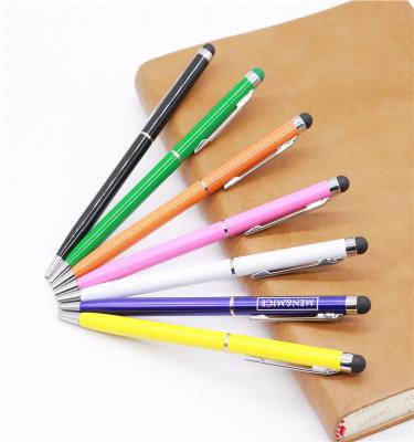 China Pen New Design Colorful Your Logo Metal Capacitive Stylus Touch Promotional Ballpoint Pen for sale