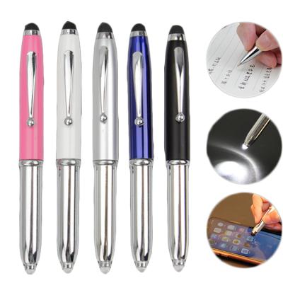 China 2021 New Metal Pen Creative Led Colorful Diamond Luminous Pencil Custom Ballpoint Pen Eco-friendly for sale