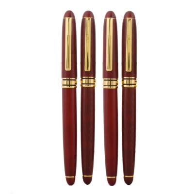 China Promotion\Business\Logo Wooden Pen Set School Fountain\Wholesale Metal Wooden Pen Roller Ball Pen Customer office for sale