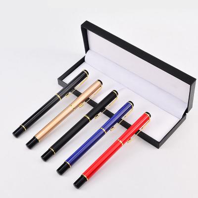 China Wholesale Luxury Advertising Gift Metal Ball Pen With Promotional CUSTOMIZED Gift Box Metal Pen Box Set for sale