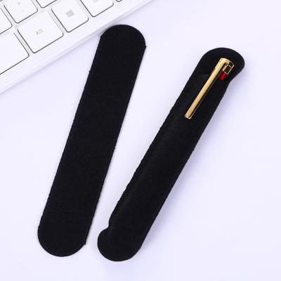 China 2020 Promotion Black Pen Bag Cheap Pen Velvet Hand Made Pouch for sale