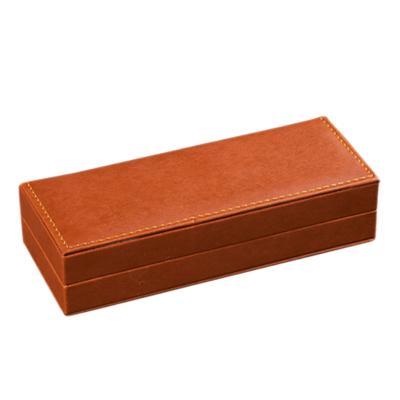 China Handcrafted luxury hot sale leather custom paper pen box for nusiness gift for sale